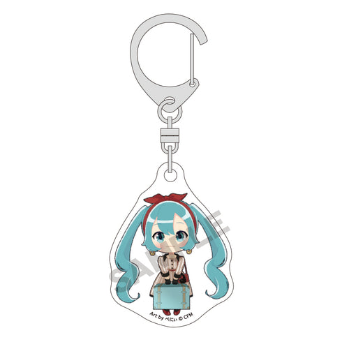『初音ミク』ミニアクリルキーホルダー グリーン